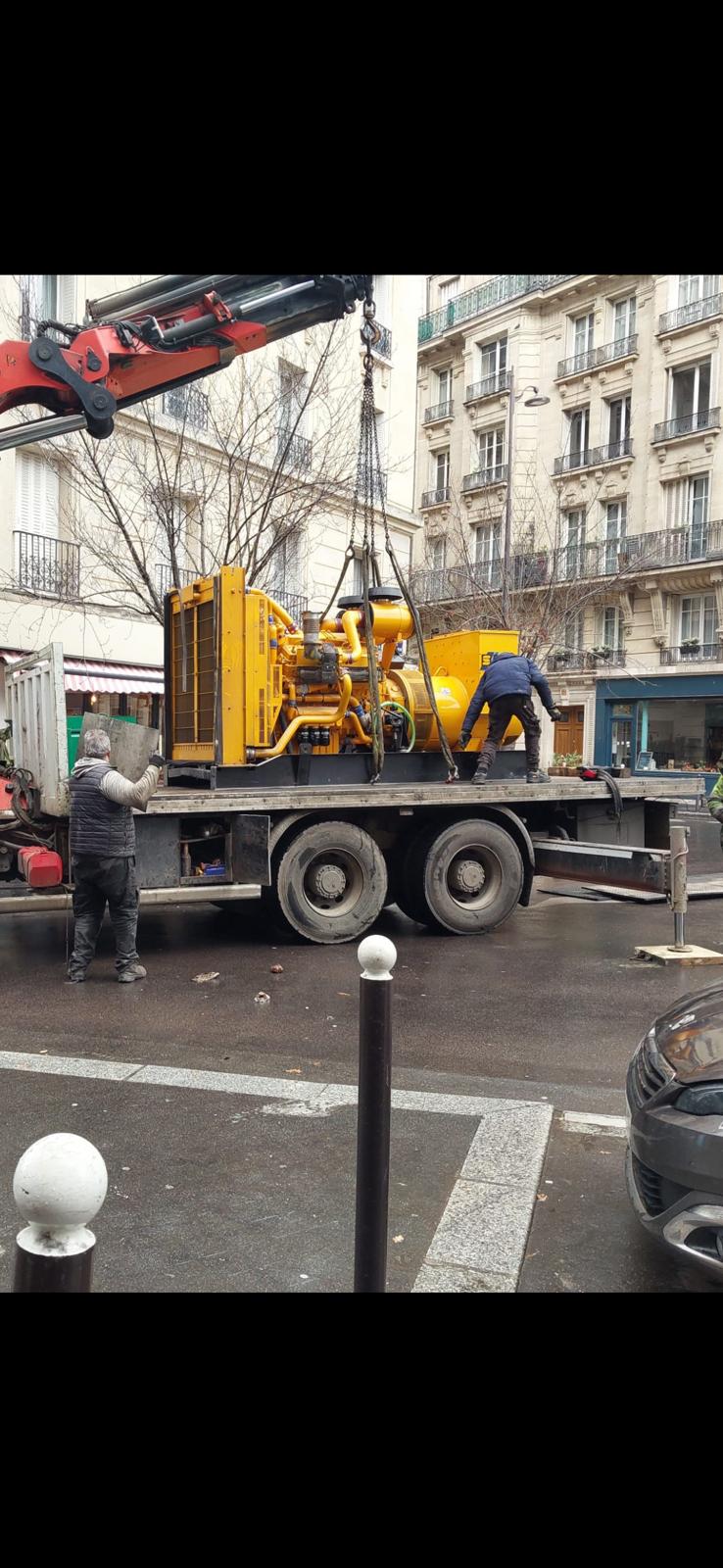 Livraison de matériel industriel